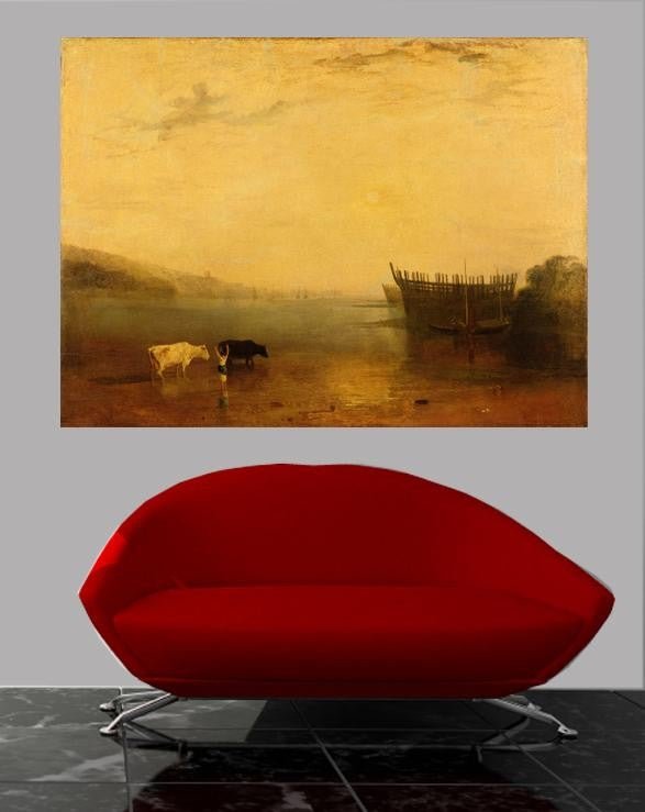 Turner "Teignmouth Harbour" (1812) Glossy Poster (4 Sizes Available)