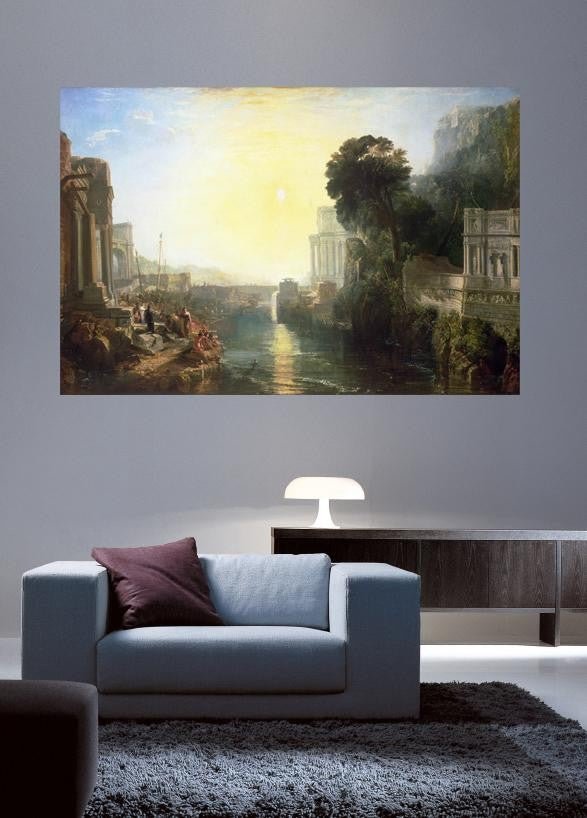 Turner "The Rise of the Carthaginian Empire" (1815) Glossy Poster (5 Sizes Available)
