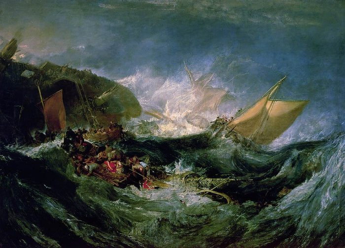 Turner "Wreck of a Transport Ship" Wall Decal (4 Sizes Available)