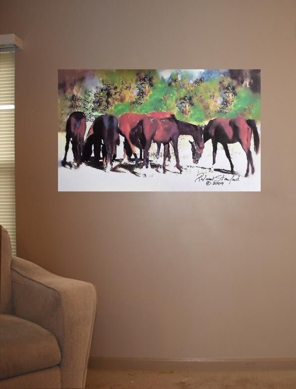 🐎 Tymeless Wonders Mustang Herd Glossy Poster (3 Sizes Available)