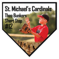 Unisub Home Plate Plaque with Edge - PS03