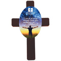 Unisub Mahogany Cross w/Sublimatable Hardboard Oval Insert