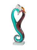 Unity Heart Handcrafted Art Glass Figurine