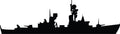U.S. Navy destroyer naval warship silhouette wall decal by Jaycee Haynes