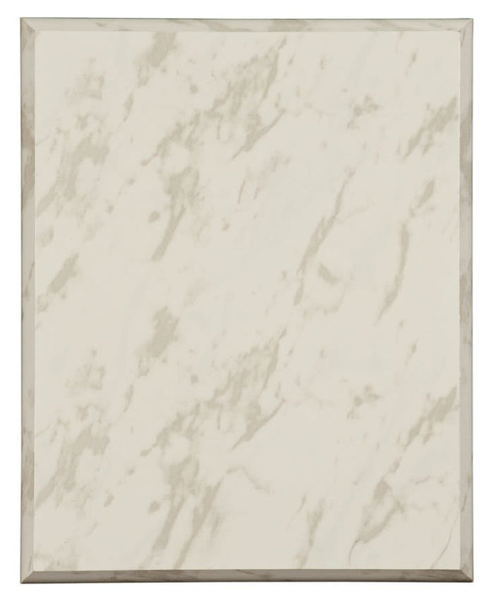 5" x 7" Value White Marble Finish Plaque