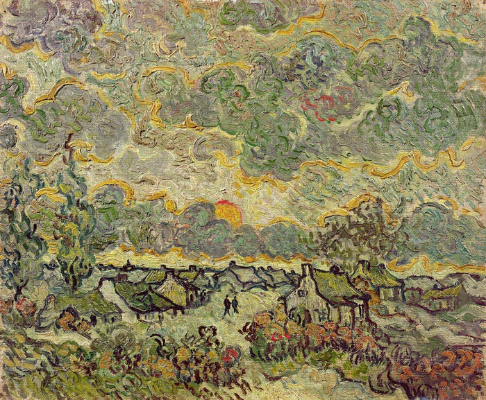 Van Gogh "Autumn Landscape" (1890) Glossy Poster (4 Sizes Available)