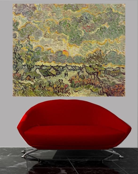 Van Gogh "Autumn Landscape" (1890) Glossy Poster (4 Sizes Available)