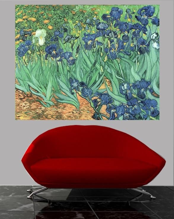 Van Gogh "Irises" (1889) Glossy Poster (4 Sizes Available)