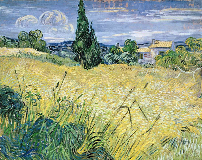 Van Gogh "Landscape with Green Corn" (1889) Wall Decal (4 Sizes Available)