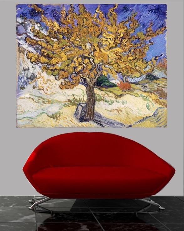 Van Gogh "Mulberry Tree" (1889) Wall Decal (4 Sizes Available)