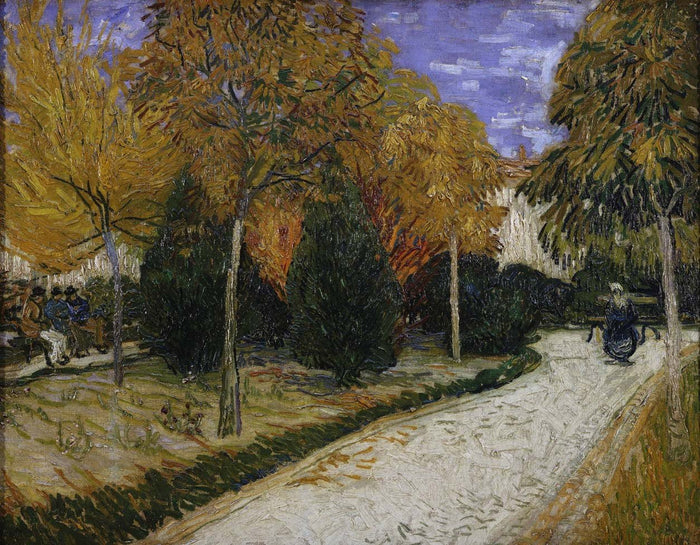 Van Gogh "Path in the Park at Arles" (1888) Wall Decal (4 Sizes Available)