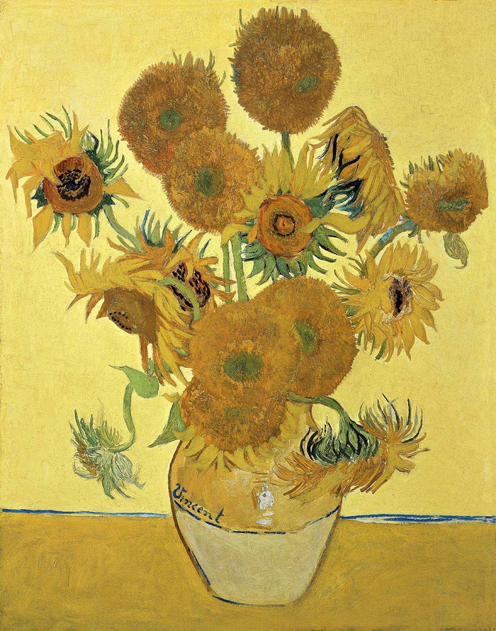 Van Gogh "Sunflowers" (1888) Glossy Poster (4 Sizes Available)