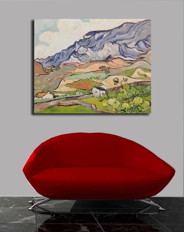 van Gogh "The Alpilles" (1890) Canvas Installed