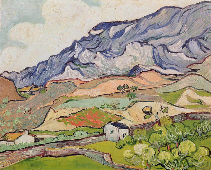 Van Gogh "The Alpilles" (1890) Wall Decal (4 Sizes Available)