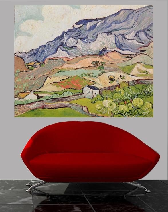 Van Gogh "The Alpilles" (1890) Wall Decal (4 Sizes Available)