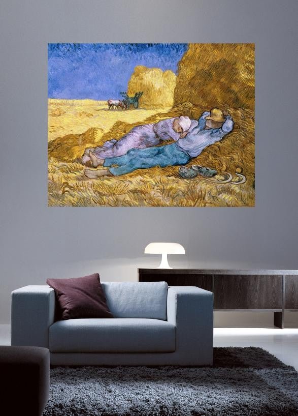 Van Gogh "The Siesta" (1890) Glossy Poster (4 Sizes Available)