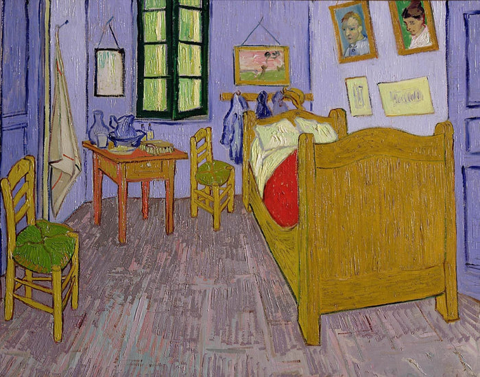 Van Gogh "Van Gogh's Bedroom at Arles" (1888) Glossy Poster (4 Sizes Available)