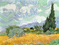 Van Gogh "Wheatfield with Cypresses" (1889) Wall Decal (4 Sizes Available)