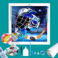 Vancouver Canucks NHL Hockey Net & Mask Diamond Painting