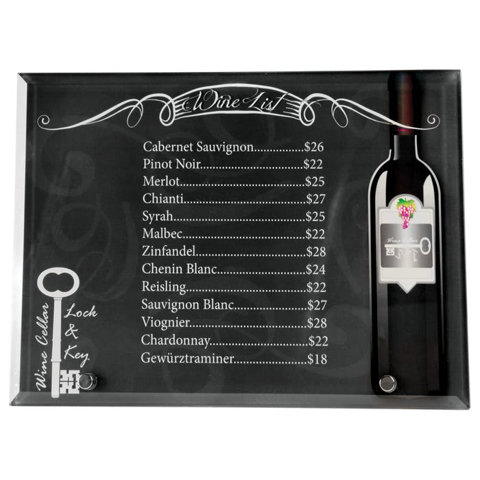 10" x 7" Sublimatable Horizontal Glass with 2 Silver Pins