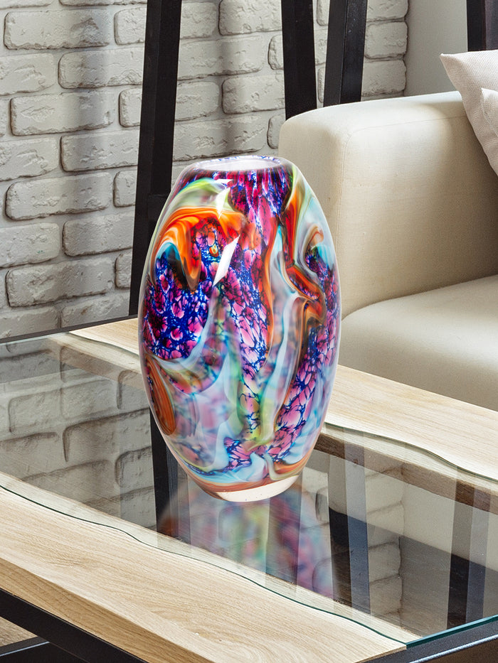 Villa Cuzzano Hand Blown Art Glass Vase