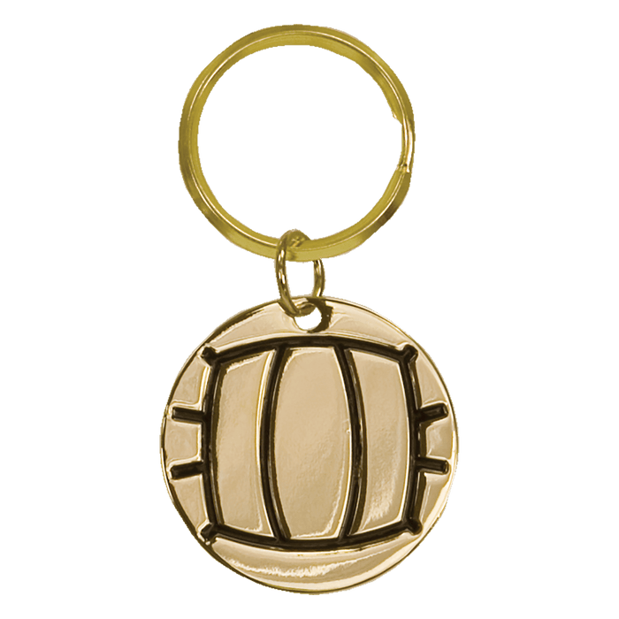 Volleyball Brass Keychain - KCB03