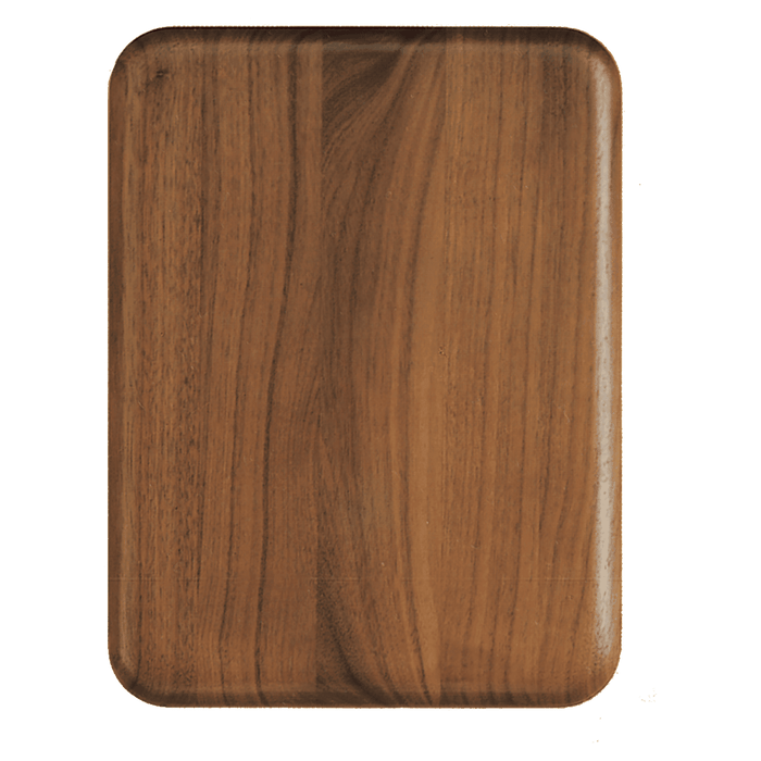 10.5"x 13" Walnut Airflyte Plaque with Rounded Corners