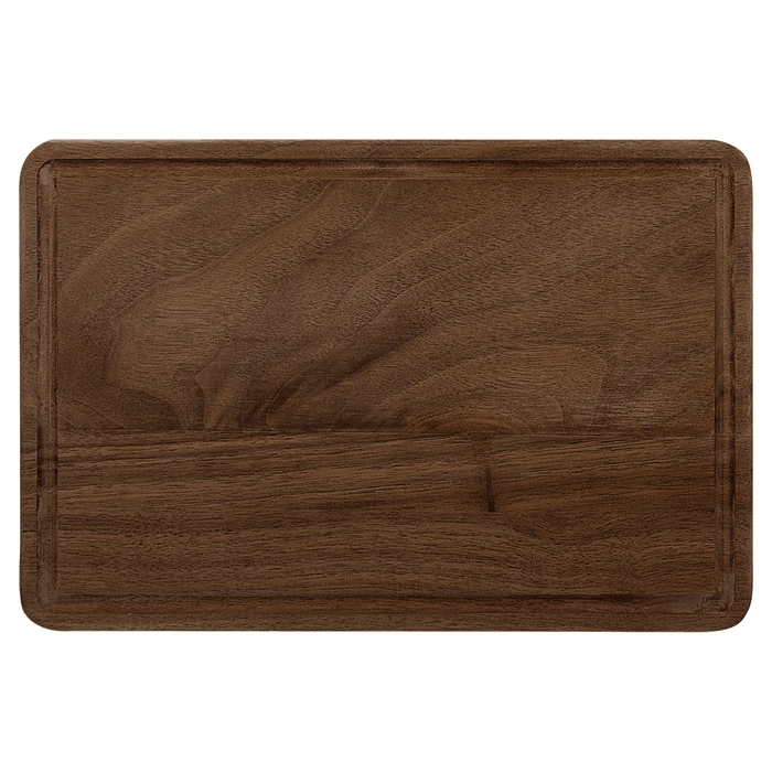 9" x 6" Walnut Cutting Board with Drip Ring