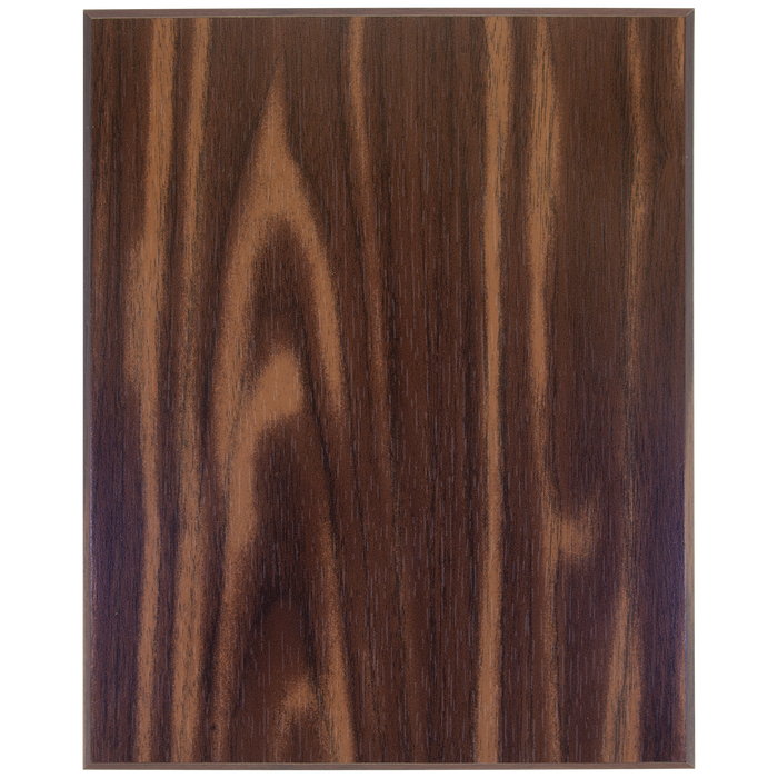 4.25" x 6" Walnut Finish Plaque with 45 Degree Bevel Edge