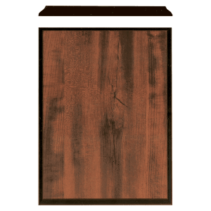 4.5" x 6" Walnut Finish Plaque with Black Edge