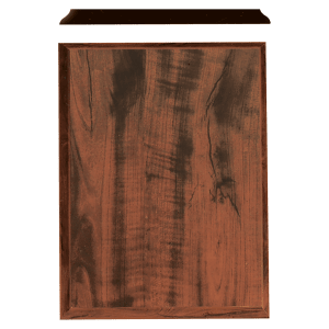 4.5" x 6" Walnut Finish Step Edge Plaque