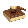 Walnut Gavel Sounding Block w/Plate (Gavel Sold Separately)