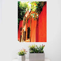 17x24 inch Mexican Bright Architecture Decal Installed Above Cactus Plants