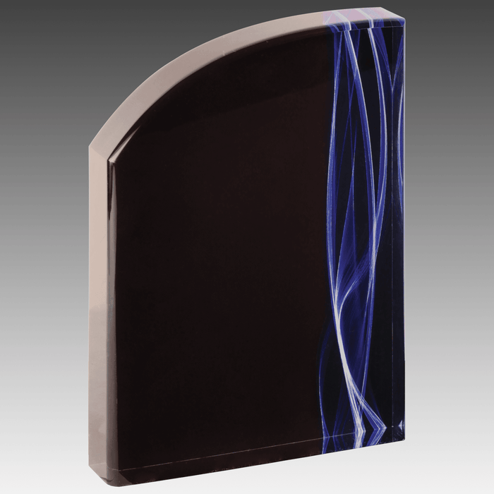 7" Wave Blue Vapor Acrylic