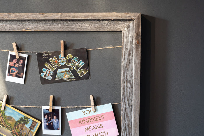 Weathered Grey Picture Frame With Sawtooth Hangers | 18"x24"