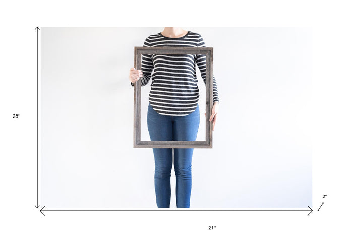Weathered Grey Picture Frame With Sawtooth Hangers | 18"x24"