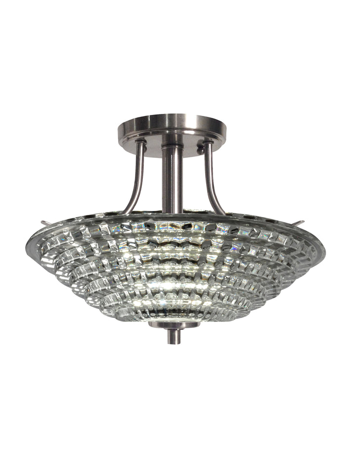 Wendy Crystal LED Semi Flush Mount
