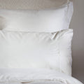 White 400 Thread Count Egyptian Cotton Pillowcases in a styled bedroom 1 | Soak and Sleep