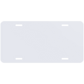 White Aluminum License Plate - SV12