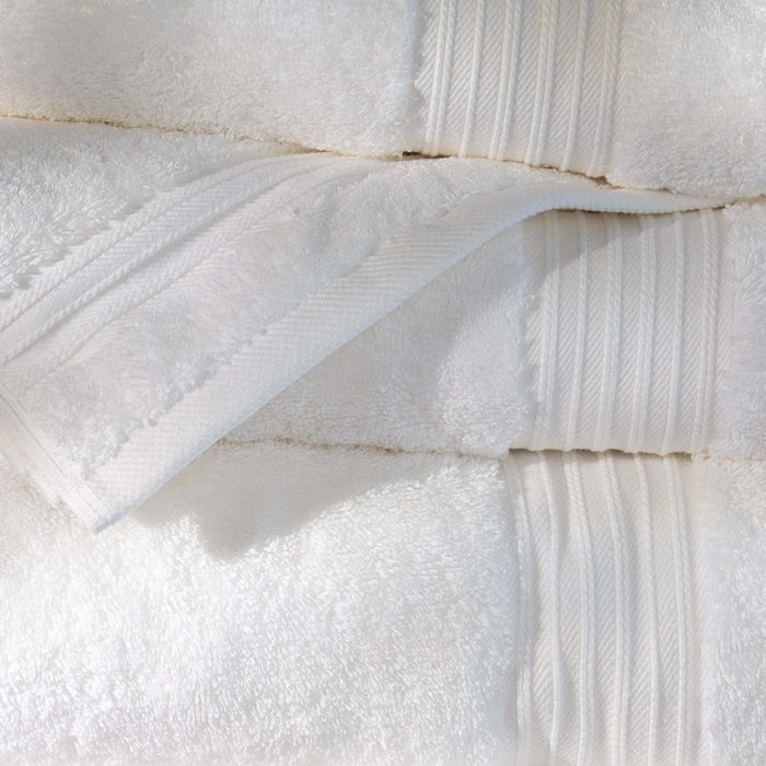 White Egyptian Cotton Face Cloth bedroom detail | Soak and Sleep