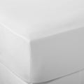 White French Linen 30cm Standard Fitted Sheets styled in a bedroom | Soak and Sleep