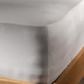 White Stonewashed Cotton Bedding & Sheets - linen, breathable, close-up detail 3 | Soak and Sleep