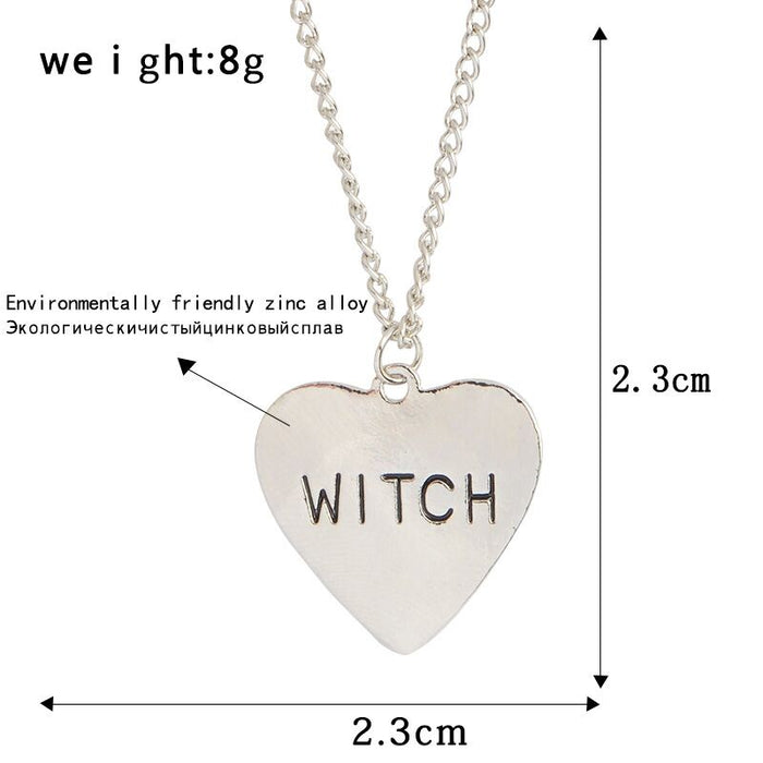 Witch Heart Necklace