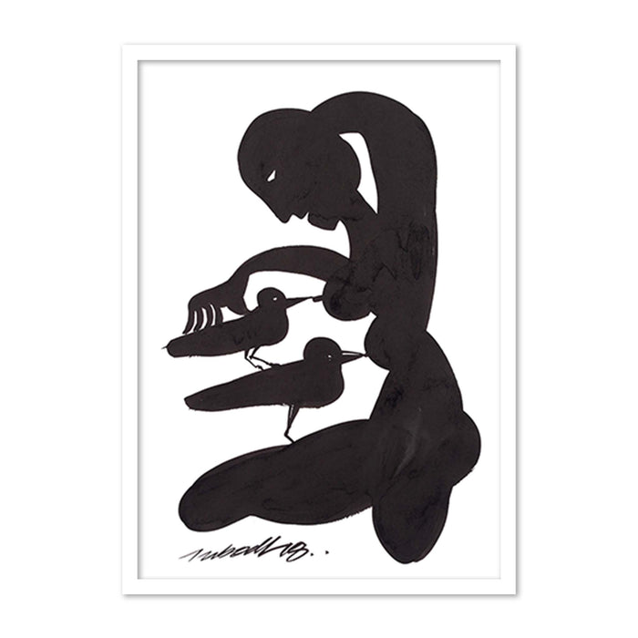 Woman with Crows