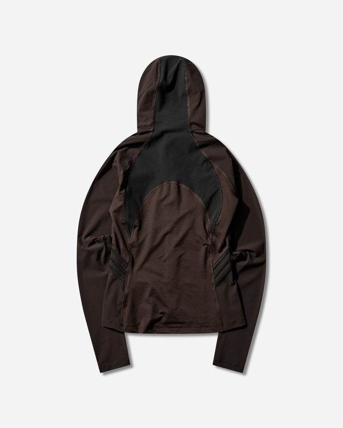 adidas Wmns Eqt Hooded Ls Aurora Coffee Sweatshirts Hoodies KC1781