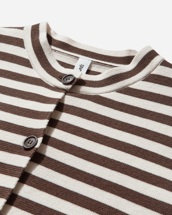 Résumé Kodyrs Knit Cardigan Creme Stripe Knitwears Sweaters 26711498 MULTI