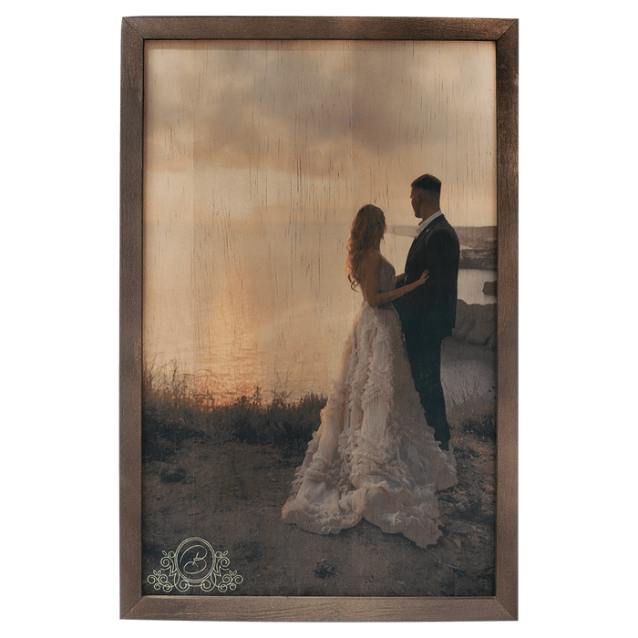 10" x 15" Sublimatable Wood Photo Panel with Frame