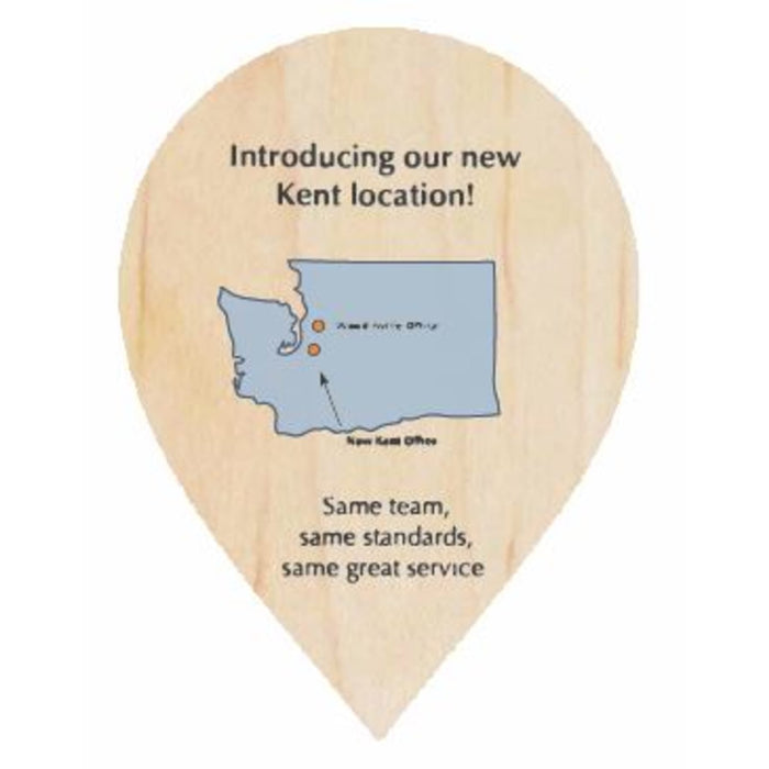 1" x 2" - Wood Veneer Cupcake Toppers