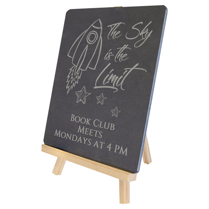 8.25" x 9.5" Wood/Slate Easel