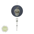 Decorative suncatcher with skull design on a white background, featuring the Charley Harper brand.